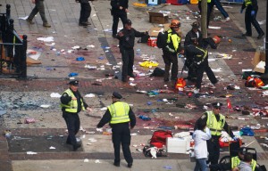 Image of Boston Marathon bomb site