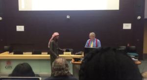 Watch Roy Greenslade deal with a lecture invasion from fake “prince”